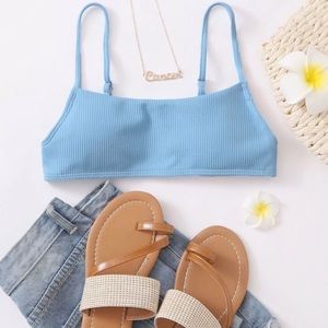 Baby Blue Bikini Top